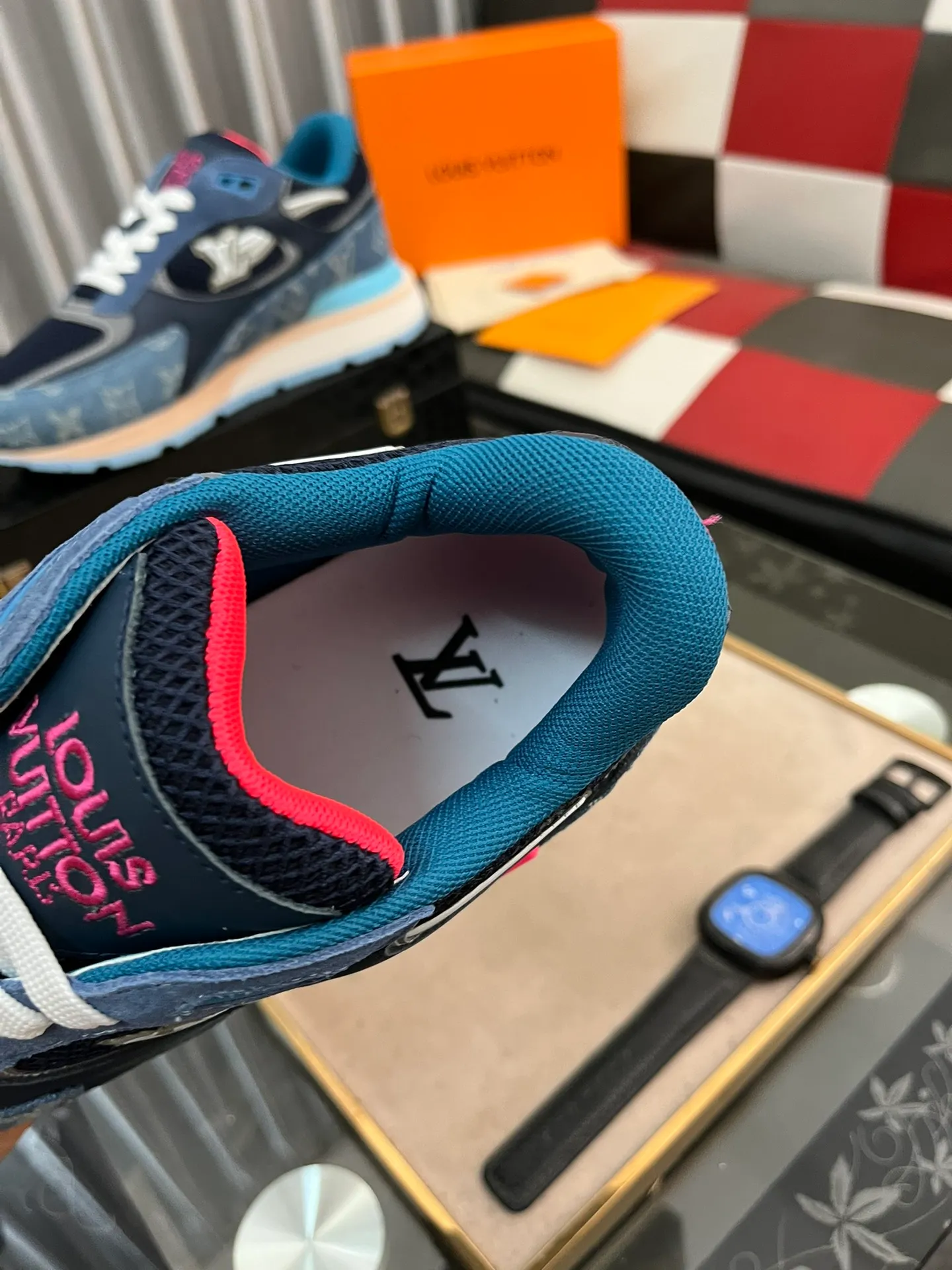 Men's Men's Shoes 💰660⌚️⌚️【LOUIS VUITTON) New 🍀LV Louis Vuitton*——LV classic dad shoes trendy shoes! Made of imported original soft calf leather, imported fly woven lining. Original wear-resistant rubber outsole! High quality products! Code number: 38-44